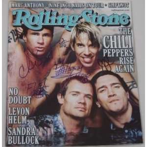  Red Hot Chili Peppers   Hand Signed Autographed Magazine 