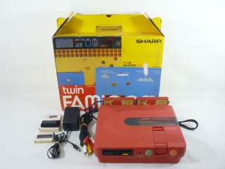 TWIN FAMICOM SHARP Console System AN 500R Boxed Junk JAPAN Video Game 