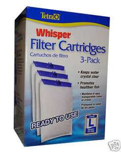 Tetra Whisper FILTER CARTRIDGES 3 Pack L LARGE NEW  