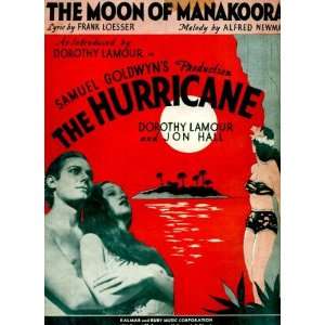   Samuel Goldwyns The Hurricane with Dorothy Lamour 