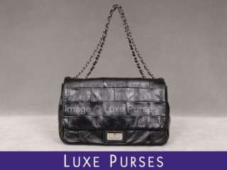 NWOT Chanel Jumbo Reissue Flap Handbag Purse   Black Lambskin  