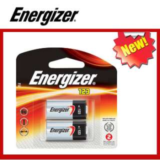 Energizer CR123 Lithium Batteries 3v CR123A (2 Pack) NEW Exp. Date 03 