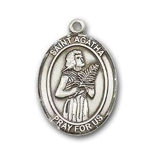  Sterling Silver St. Agatha Medal Jewelry