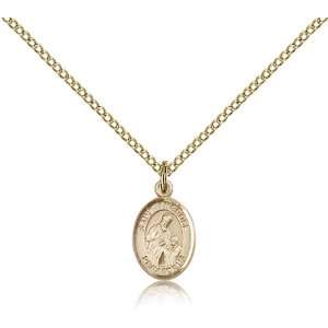 Gold Filled St. Saint Ambrose Medal Pendant 1/2 x 1/4 Inches 9137GF 