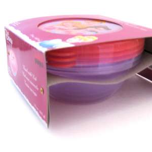   brand new Disney Princess 3 Pack Food Storage Bowls with lids Set