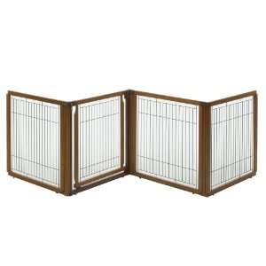   hardwood pet gate converts from a free standing pet gate to a room