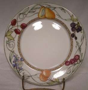 DANSK china UMBRIAN FRUITS pttrn BREAD PLATE  