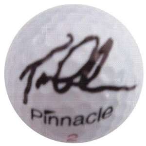  Tom Lehman Autographed/Hand Signed Golf Ball Sports 