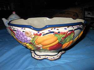 Ganz Bella Casa Ceramic Fruit Bowl  