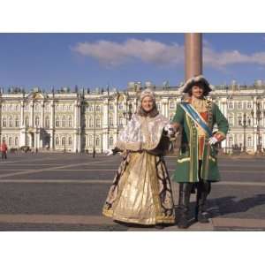  A Couple Dress as Catherine the Great and Czar Alexander 