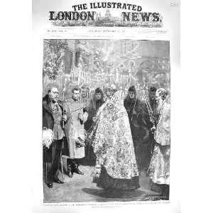  1894 FUNERAL CZAR ALEXANDER MOSCOW MICHAEL CATHEDRAL