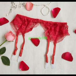 New red Rose lace Garter Belt Fit for Stockings KD804  