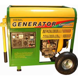   Gas Portable Generator w/ Electric Start ~ 6500 Watt Power + Wheel Kit