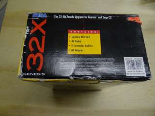 Sega Genesis 32X Black Console NTSC Brand New In Box Complete System 