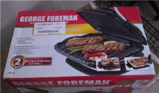 George Foreman 3 Interchanging Plates Lean Mean Fat Reducing Grilling 