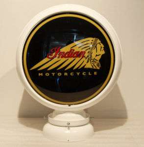 INDIAN MOTORCYCLES GAS PUMP GLOBE SIGN NEW  