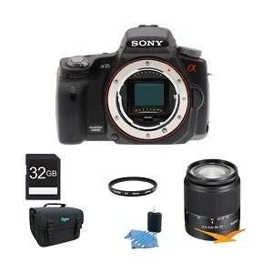   16.2 MP Digital SLR Body with Sony 18 70 Lens Bundle