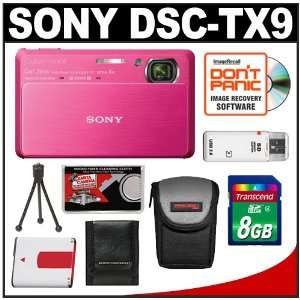  Sony Cyber Shot DSC TX9 12.2MP Digital Still Camera (Red 