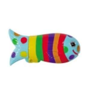   Rainbow Stripe Fish Cigarette Lighter, Refillable