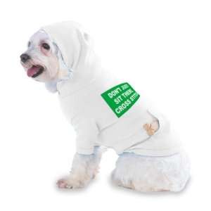   CROSS STITCH Hooded (Hoody) T Shirt with pocket for your Dog or Cat XS