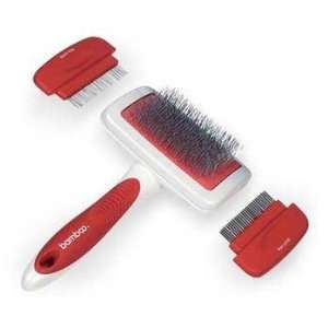  Dog Slicker Brush with Flea and Fine Combs 3 in 1 Set Pet 