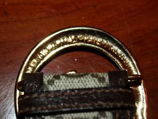 VINTAGE GUCCI MADE IN ITALY LEATHER MONOGRAM BELT 28 30 INTERLOCKING 