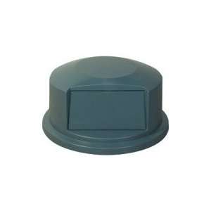  55 Gallon Brute Container Domed Lid   Gray Office 