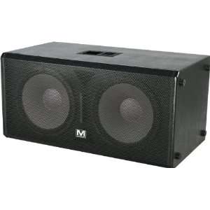   Texture Coated Dual 18 Inch Subwoofer System Musical Instruments