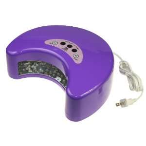   LED Nail Gel Polish Cure Lamp UV Dryer Timer (30s 60s 90s) 12W Purple