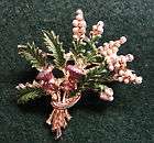 Scottish Vintage Lucky Heather Pin/Brooch, Signed Exquisite
