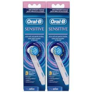  Oral B Sensitive Replacement Electric Toothbrush Head 3 ct 