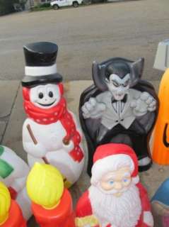   Blowmolds Halloween Christmas Easter Blow Molds Plastic Figures  