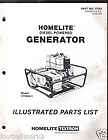 homelite model 177d38 1 generator parts manual free ship returns