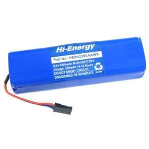  Hi Energy Transmitter Battery 9.6V 2200mAh NiMH Sq Old ATX 