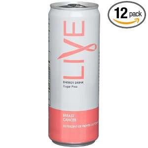 Live Energy Drink, Sugar Free, 12 Ounce Cans (Pack of 12)  
