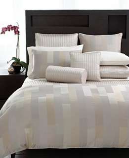 Hotel Collection BRICKS Queen Quilted Quilt Coverlet Linen Solid Khaki 