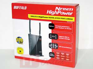 Buffalo WHR HP G300N High Power Range 2x2 300Mbps Wireless N VPN 
