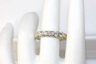 14k LEO DIAMOND 5 STONE RING .62CT IGI CERTIFIED  