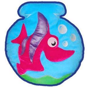   Fish Tank Decorative Accent Pillow  Blue / Pink Fish