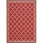 Red Poolside Indoor/Outdoor Summer Carpet Rug 4 x 6