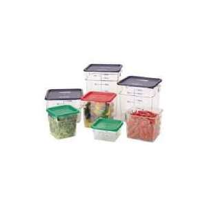 Cambro 8 Qt. CamSquare Food Storage Containers, 6/PK, Clear, 8SFSCW 