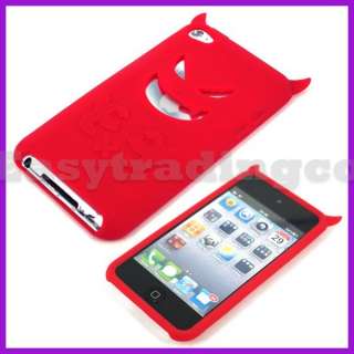 Devil Silicone Case iPod Touch 4 4G 4th Gen Red  