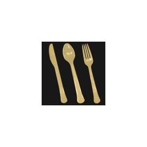  gold Plastic Forks, Knives and Spoons Health & Personal 