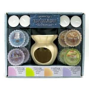 aroma luxTM FRAGRANCE BURNER GIFT ASSORTMENT with 8 aroma tarts and 4 