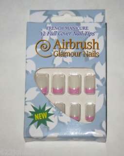 French Manicure 12 Full Cover Nail Tips Glamour Nails  
