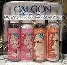 CALGON 4pc Gift Set BLOSSOMS Cherry & Peach Mist/Lotion