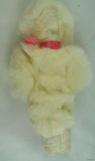 Vintage Japan Celluloid Face Eskimo Toy Doll Fur Parka Girl  