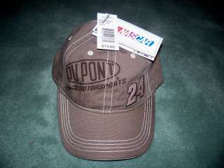 Jeff Gordon Hat Nascar #24 Dupont Motorsports Cap NEW 752556187864 