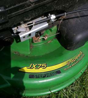 John Deere 5 Speed Self Propelled Lawn Mower Model JX 75  