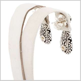 118094 JOHN HARDY Jaisalmer Gold/SS Teardrop Earrings  